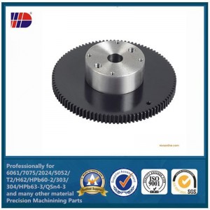 Precision stainless steel/steel metal CNC Turning W/C gear Parts